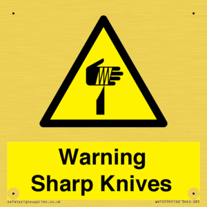 Warning Sharp Knives